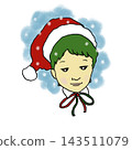 A girl in Santa costume 143511079