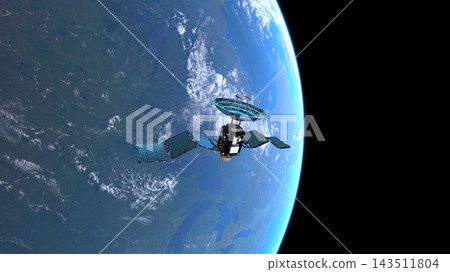 Satellite and Earth Satellite and Earth 143511804