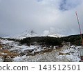 Snow-covered Daisetsuzan Mountains and rocky mountain trails 143512501