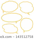 Checkered speech bubble illustration 143512758