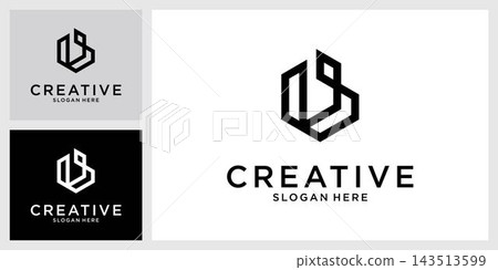 B or BB initial letter logo design vector B or BB initial letter logo design vector 143513599