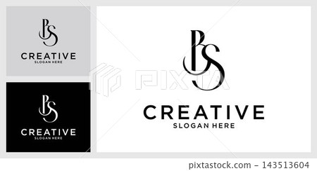 BS or SB initial letter logo design vector BS or SB initial letter logo design vector 143513604