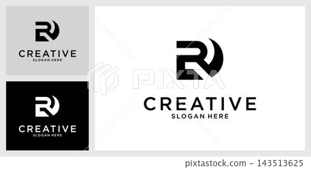 RD or DR initial letter logo design concept RD or DR initial letter logo design concept 143513625