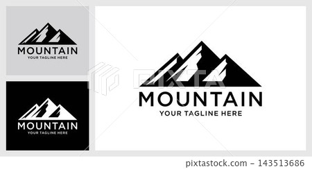 Vintage mountain vector logo design and illustration Vintage mountain vector logo design and illustration 143513686