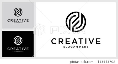 FF or F initial letter logo design concept FF or F initial letter logo design concept 143513708