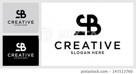 SB or BS initial letter logo design vector SB or BS initial letter logo design vector 143513760