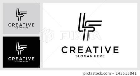 LF or FL initial letter logo design template LF or FL initial letter logo design template 143513841