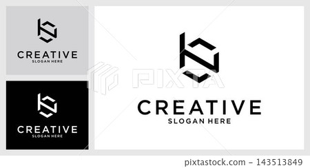 BN or NB initial letter logo design vector BN or NB initial letter logo design vector 143513849