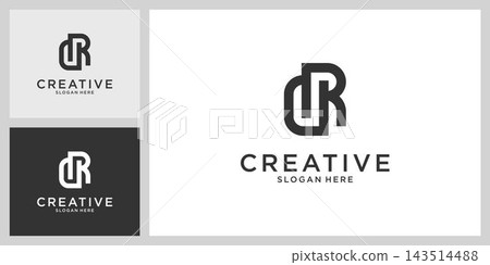DR or RD initial letter logo design concept DR or RD initial letter logo design concept 143514488