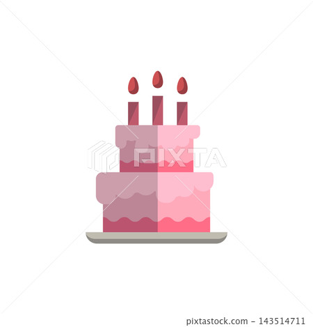 birth cake icon design vector template birth cake icon design vector template 143514711