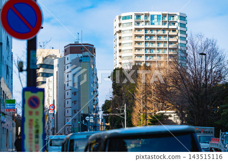 東京御茶之水和外神田地區秋日街景及銀杏樹成蔭的街道 東京御茶之水和外神田地區秋日街景及銀杏樹成蔭的街道 143515116