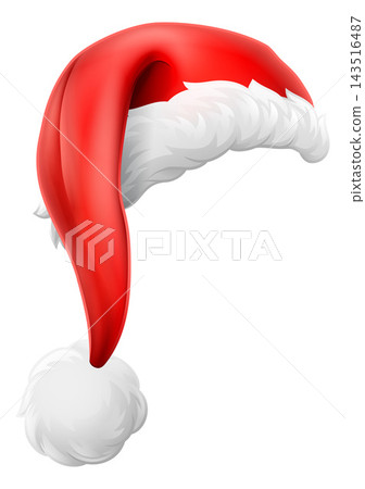 Santa Claus Hat Cap Father Christmas Cartoon Santa Claus Hat Cap Father Christmas Cartoon 143516487