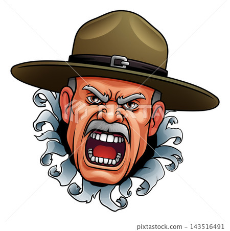 Drill Instructor Sergeant Bootcamp Army Soldier Drill Instructor Sergeant Bootcamp Army Soldier 143516491