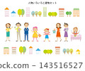 Various characters and building set 143516527