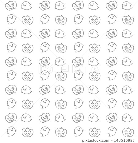 Jack-o'-lantern and ghost patterns Jack-o'-lantern and ghost patterns 143516985