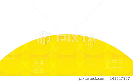 Yellow circular pattern and white margins Yellow circular pattern and white margins 143517567