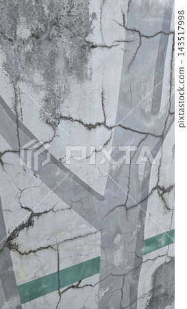 Cracked gray cement surface 143517998