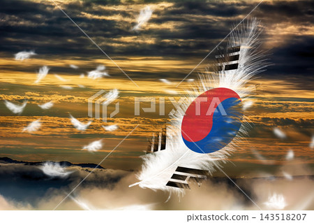 3D Flag on feathers 3D Flag on feathers 143518207