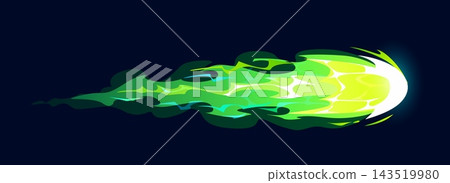 Gun fire effect trail flame with energy blast Gun fire effect trail flame with energy blast 143519980
