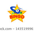 Lottery bingo winner icon with ball and star 143519996