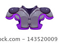 Shoulder pad or American football players outfit 143520009