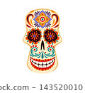 Traditional Mexican sugar skull calavera 143520010