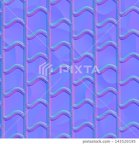Geometric Vertical Wave Pattern Normal Map 143520195