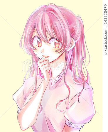 摀住嘴巴的可愛女子 143520479