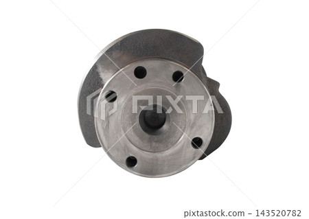 new crankshaft on a white background new crankshaft on a white background 143520782