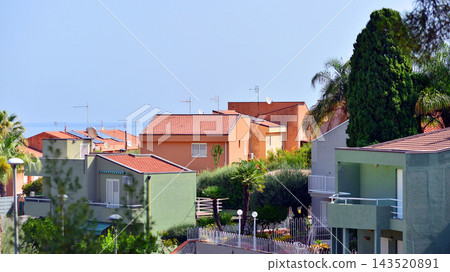 Cefalu, Italy. 22 August 2026. Buildings situated on a hillside in a picturesque corner of Sicily. Cefalu, Italy. 22 August 2026. Buildings situated on a hillside in a picturesque corner of Sicily. 143520891