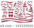 Various Ribbon Set (Red) 143520920