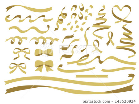 Assorted Ribbon Set (Gold) Assorted Ribbon Set (Gold) 143520924