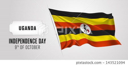 Uganda happy independence day greeting card, banner vector illustration Uganda happy independence day greeting card, banner vector illustration 143521094