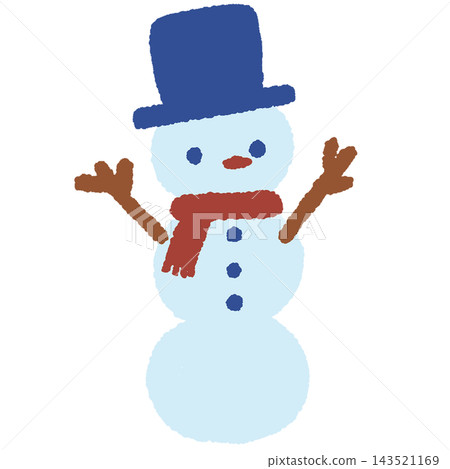逗人喜愛的雪人的例證 逗人喜愛的雪人的例證 143521169
