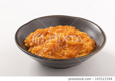 Mentaiko (spicy cod roe), Nameko mushrooms 143521584