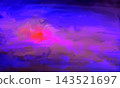 Abstract Purple and Magenta Painterly Cloud Background 143521697
