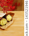 Golden-colored, deliciously baked sweet potatoes – an image of autumn flavors. 143521946