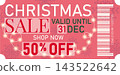 Pink Christmas Sale Coupon With Fifty Percent Off 143522642