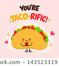 You re Taco-Rific cute taco greeting card 143523319