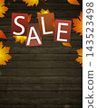 autumn sale decoration poster 143523498
