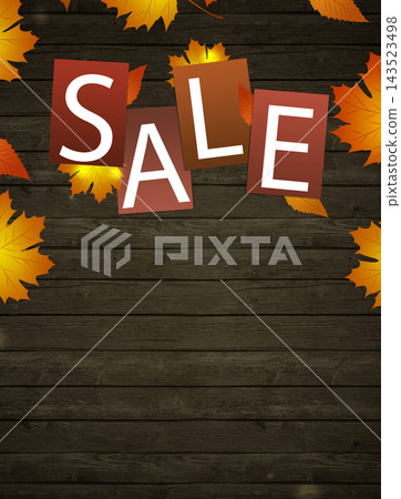 autumn sale decoration poster autumn sale decoration poster 143523498