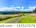 View of the Aso Five Peaks from Higodai Park 143523574