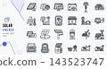 Solar energy icon set for green power concept 143523747