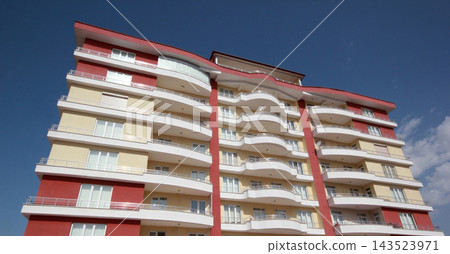 Modern and new apartment, exterior view Modern and new apartment, exterior view 143523971