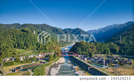 秋日的天空和黑部川沖積扇 秋日的天空和黑部川沖積扇 143524253
