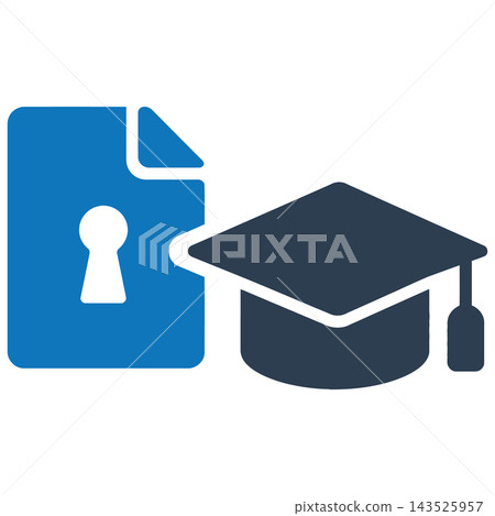 Exam Leak Icon for Corruption Concept Exam Leak Icon for Corruption Concept 143525957