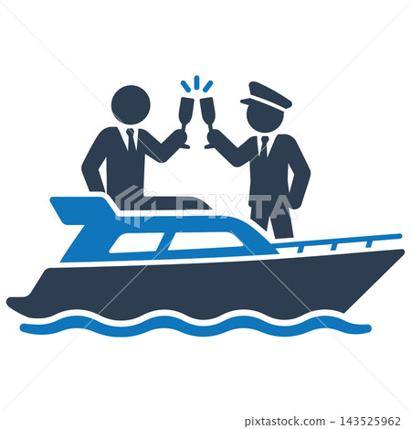 Yacht Deal Icon for Corruption Concept Yacht Deal Icon for Corruption Concept 143525962
