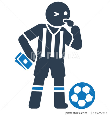 Match Fixing Icon for Corruption Concept 143525963