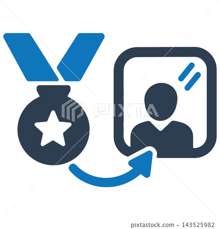 Fake Award Icon for Corruption Concept Fake Award Icon for Corruption Concept 143525982