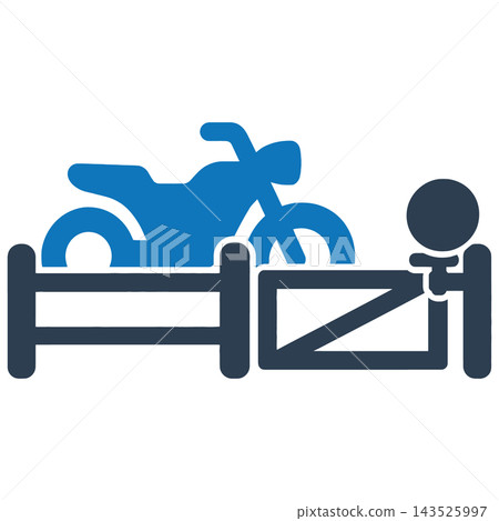 Border Gate Icon for Corruption Concept Border Gate Icon for Corruption Concept 143525997
